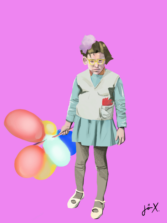 Angry Girl - Balloon